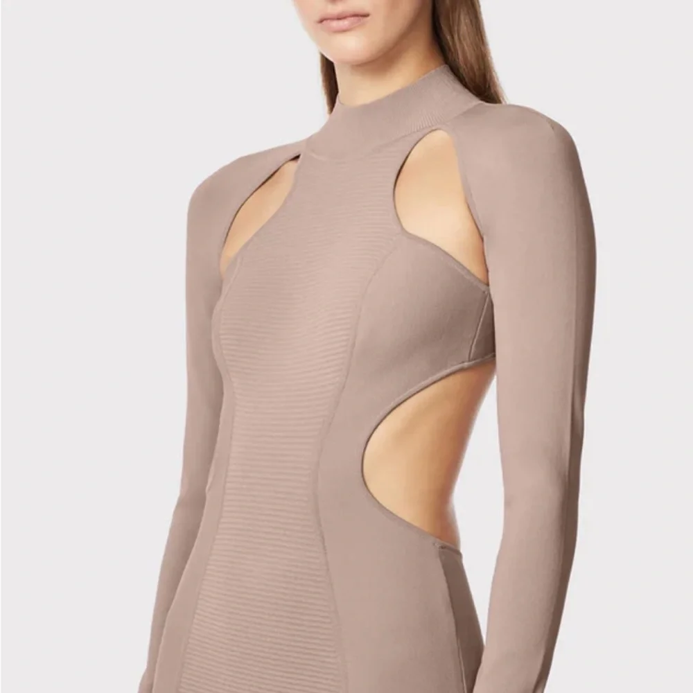 Herve Leger Paris Ottoman Mini Dress